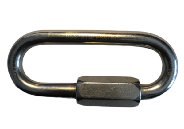Long Maillon Rapide Quick Link - 8mm, Stainless Steel