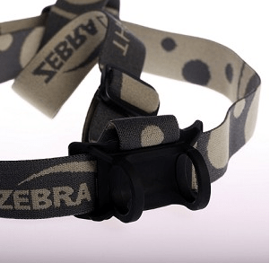 Zebra Black silicone holder and headband