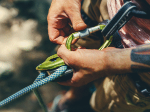 tri lock carabiner